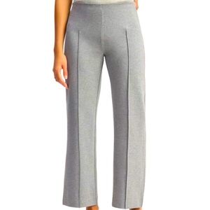 Everlane Dream Trouser Clean Front Straight Leg Large Gray Organic Cotton NEW